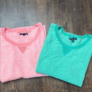 Pink and Green Sweater Set